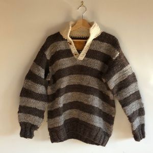 Authentic Hand Knit Canadian Cowichan Sweater